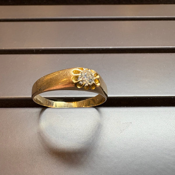 Vintage Brilliantring in Gelbgold 14 Karat