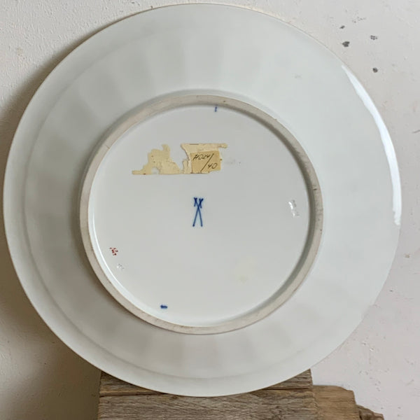 Prunkteller von Meissen Steublümchen