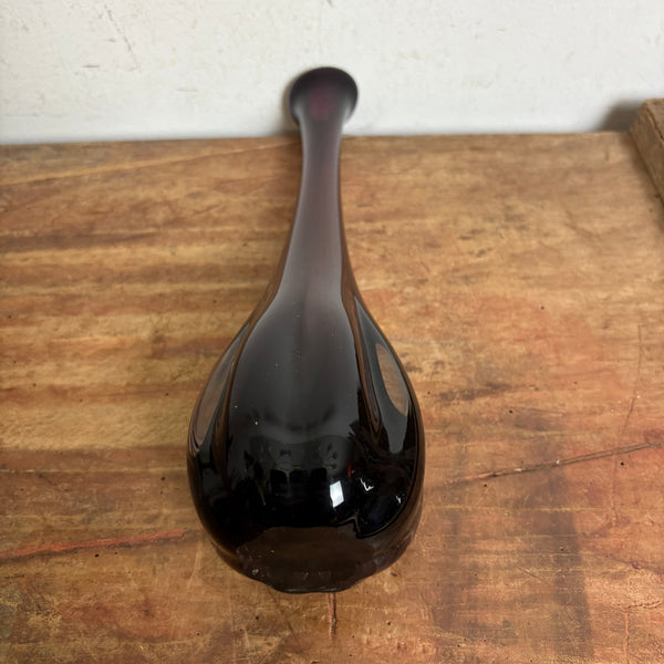 Vintage Design Kunst Glas Vase von SEA Glasbruk Kosta