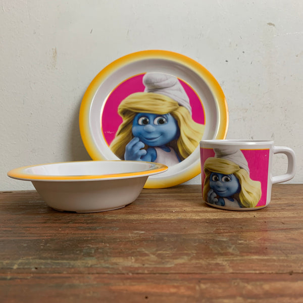 Kinder Frühstück Set Schlümpfe Schlumpfine