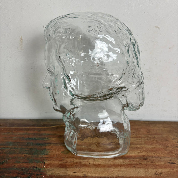 Vintage Glas Kopf Mozart Kopfhörerhaltet