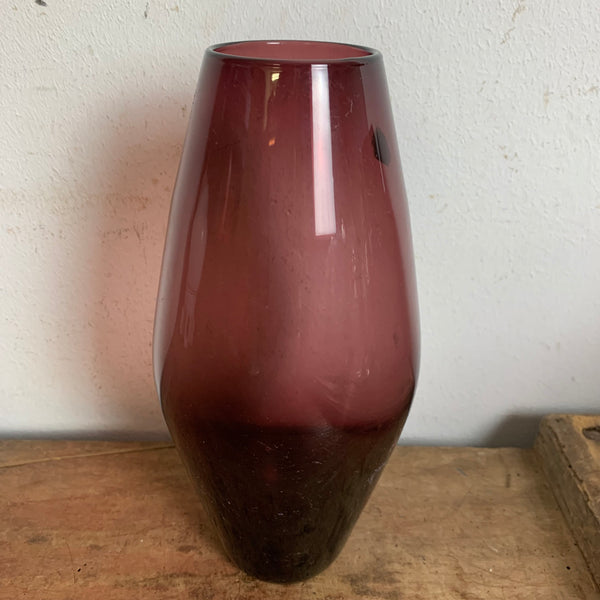 Vintage Mid Century Rauchglas Vase Italy