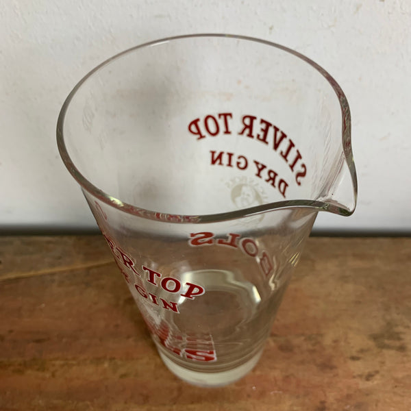 Vintage Silver Top Dry Gin Bols Rührglas