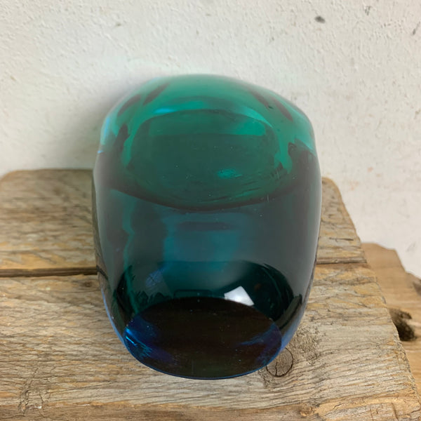 Vintage zweifarbige Glas Vase aus Murano