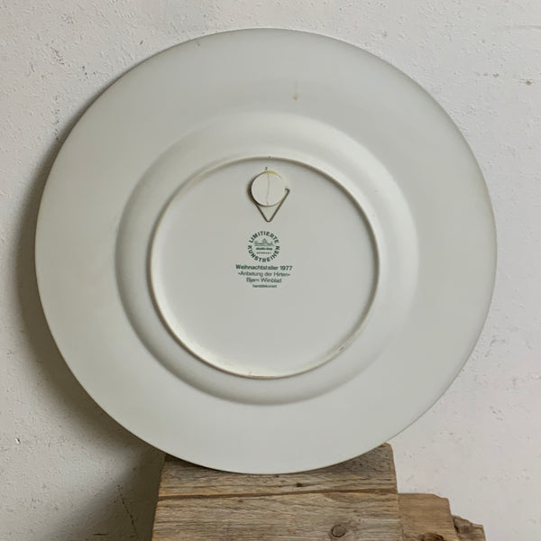 Weihnachtsteller 1977 von Björn Wiinblad für Rosenthal
