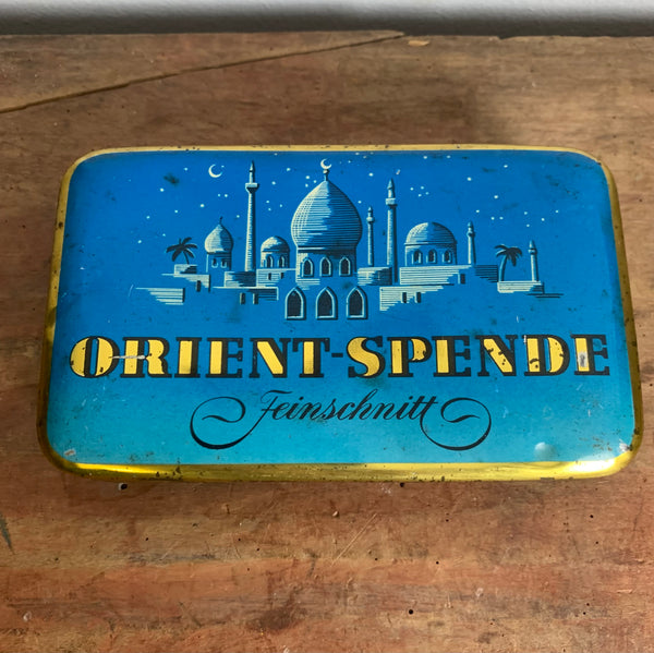 Vintage Blechdose Tabak Orient Spende Feinschnitt