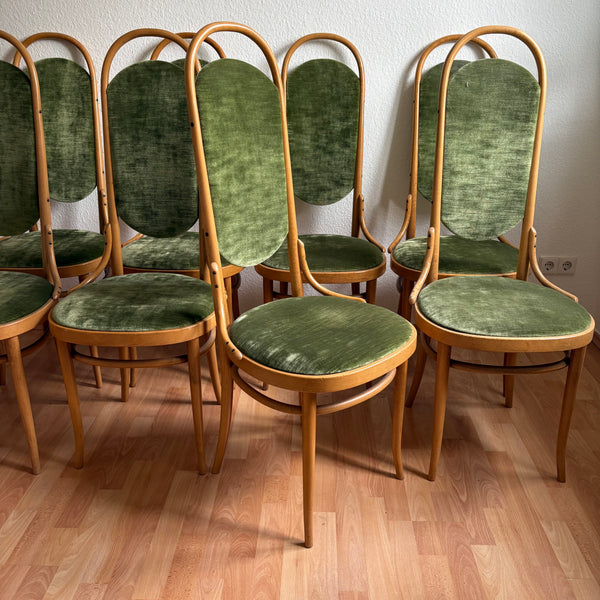 8 Kaffeehausstühle von Thonet Hochlehner Stuhl