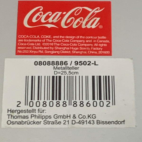 Vintage Metallteller von Coca Cola