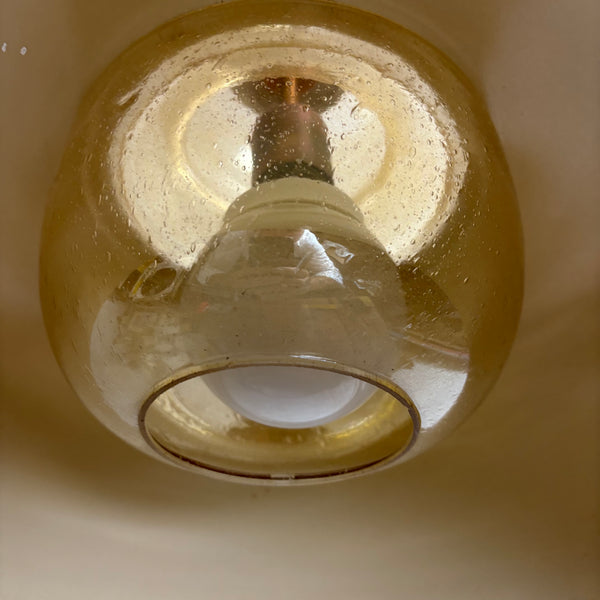 Vintage Design Space Age Kupfer Deckenlampe