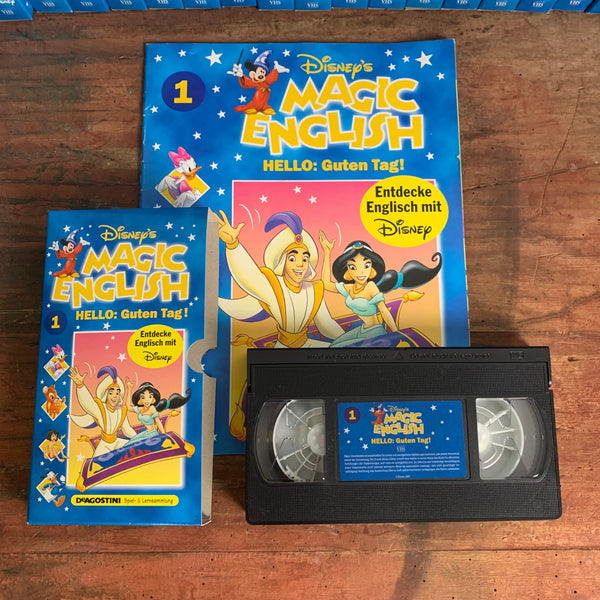 Magic English 34 VHS Video Kassetten und Hefte Collection