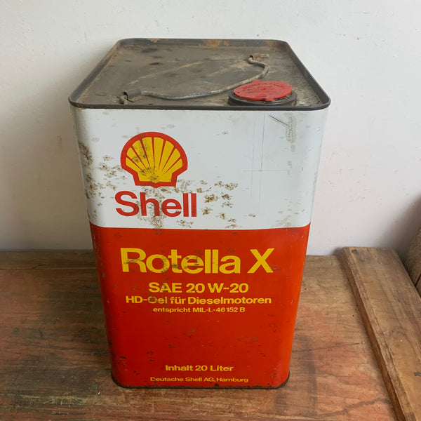Vintage Shell Rotella X Öl Kanister