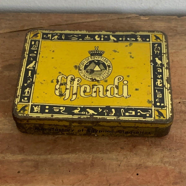 Vintage Zigaretten Blechdose Egyptian Cigarettes Effendi