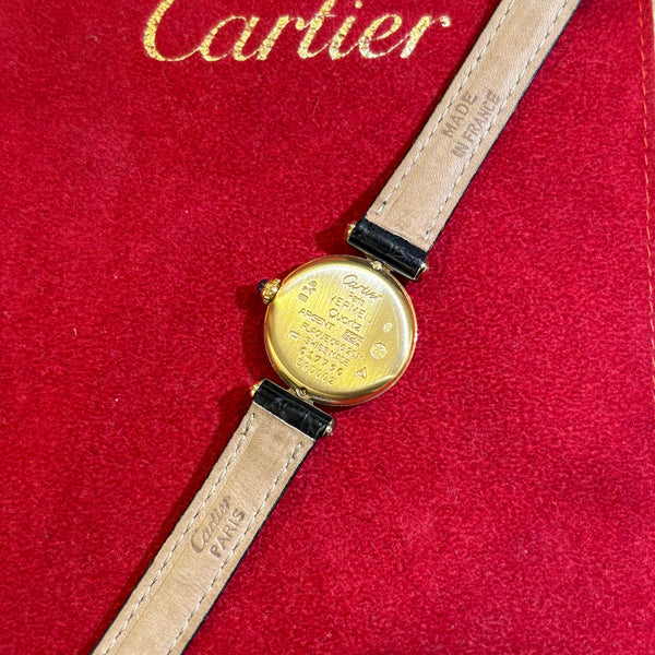 Must de Cartier Colisée Damenuhr aus Vermeil