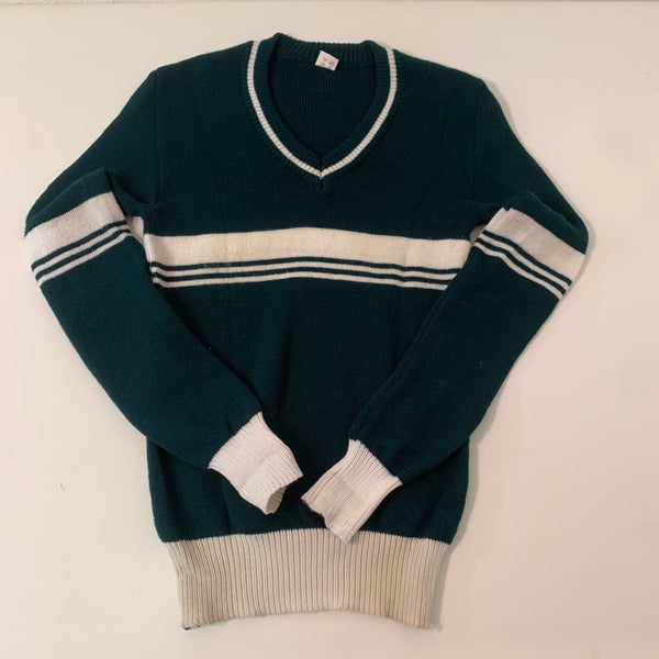 Original 70er Jahre Pullover mit V Ausschnitt