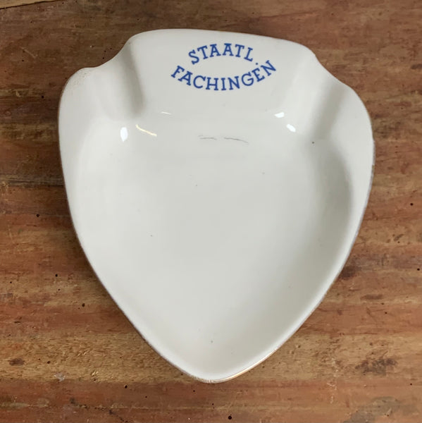 Vintage Porzellan Aschenbecher Staatlich Fachingen