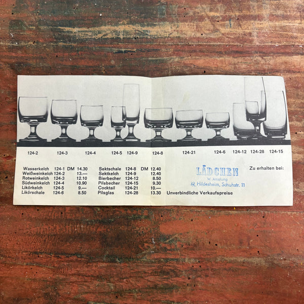 Vintage 5er Set Weingläser Römö von Dr. Klaus A. Breit für Wiesenthalhütte