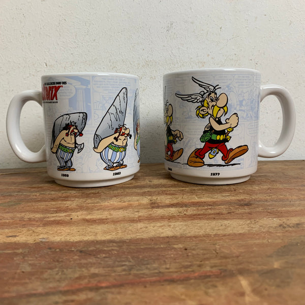 2 vintage Tassen Asterix und Obelix