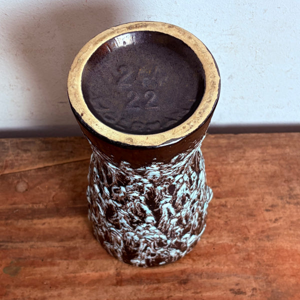 Vintage Fat Lava Keramik Vase von Scheurich 244-22