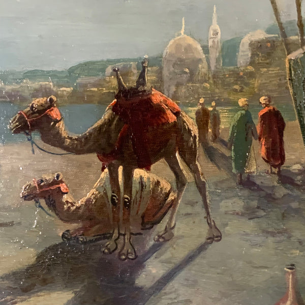 Ölgemälde Beduinenlager von Richard Tillmans