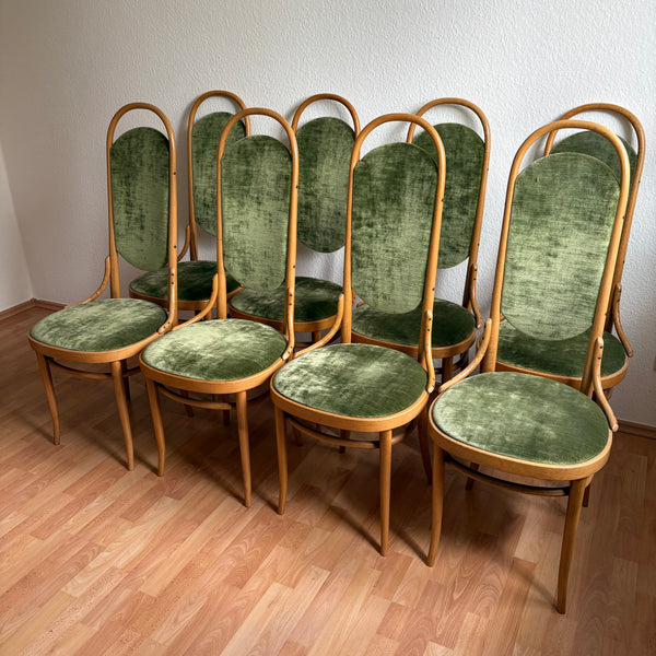 8 Kaffeehausstühle von Thonet Hochlehner Stuhl