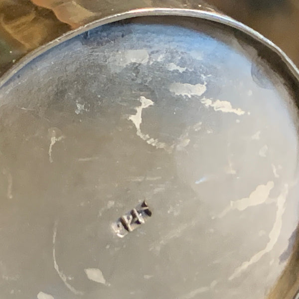 10 Art Deco Schnapsbecher Sterling Silber mit Edelsteinen