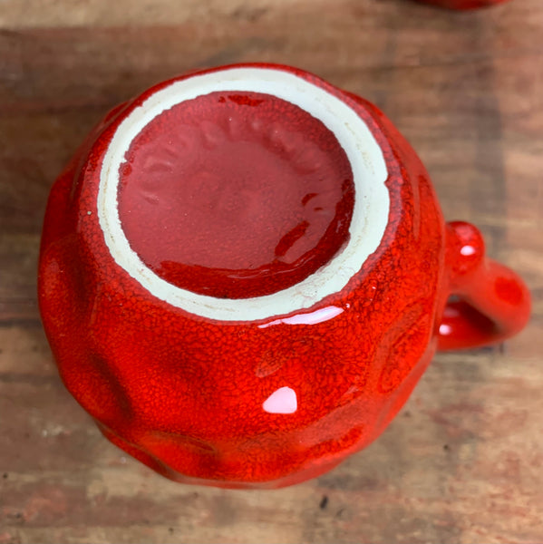 Vintage Keramik Bowle Service Erdbeere