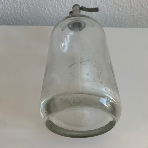 Vintage Sodaflasche transparentes Glas