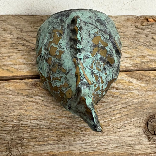 Bronze Fisch Aschenbecher von Walter Bosse für Werkstätten Hagenauer Wien