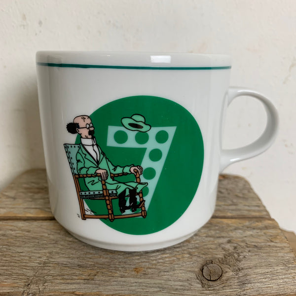 Vintage Tasse Tim und Struppi Die sieben Kristallkugeln
