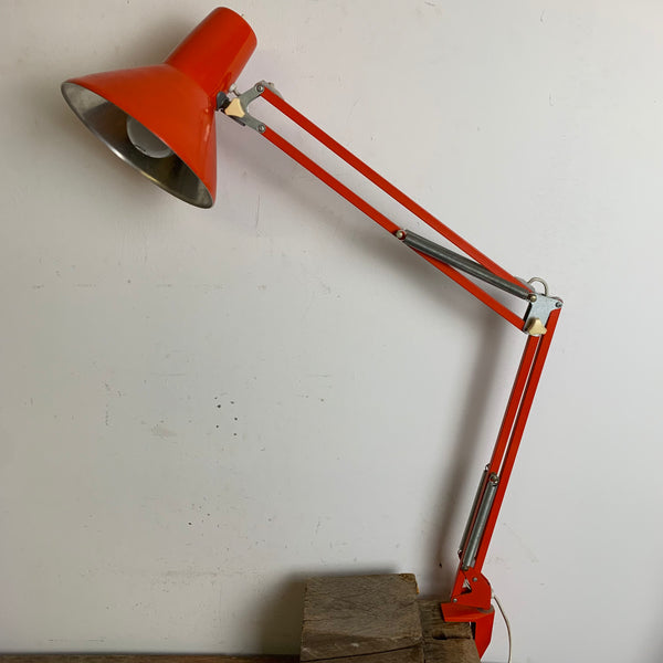 Vintage Arbeitsleuchte mit Gelenkarm