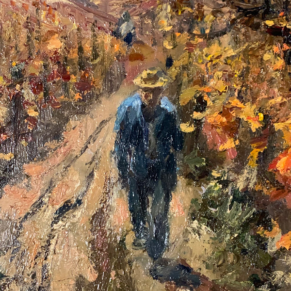 Ölgemälde Weinbauer im Weinberg von Hans-Jörg Becker