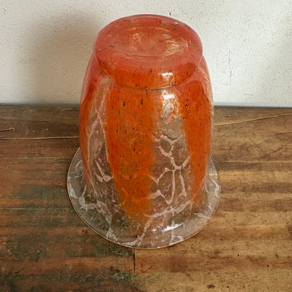 Art Deco Ikora Glasvase von Karl Wiedmann für WMF