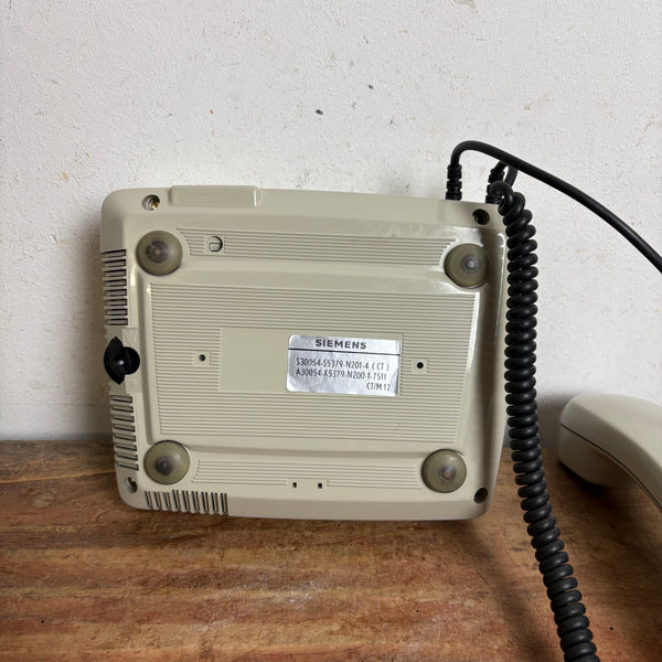 Vintage Wählscheiben Telefon in grau von Siemens FelAp 792-1