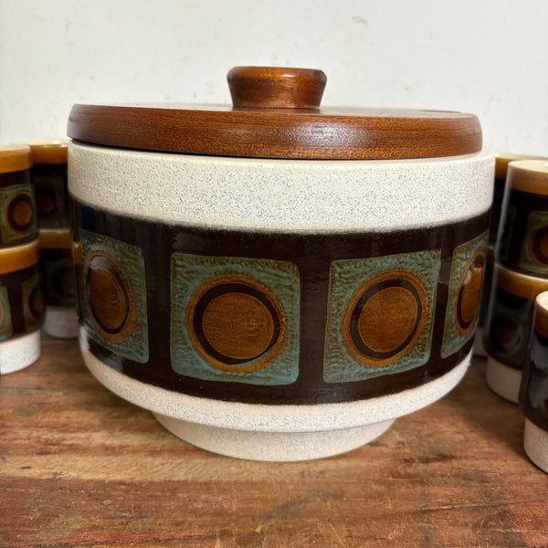 Vintage Keramik Bowle Service Dümler und Breiden 802