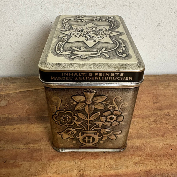 Vintage Blechdose Lebkuchen von Haeberlein Metzger