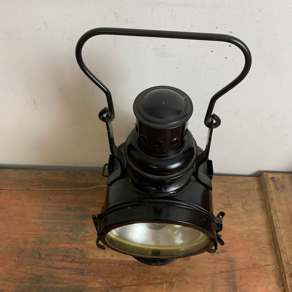 Alte Petroleum Eisenbahnlampe von A. Sartorius Wuppertal 1974