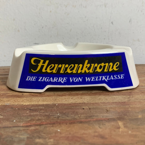 Vintage Zigarren Aschenbecher Weisse Eule Herrenklasse