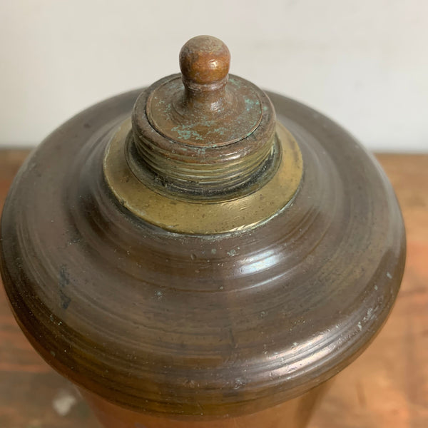 Antike Kupfer Wärmflasche