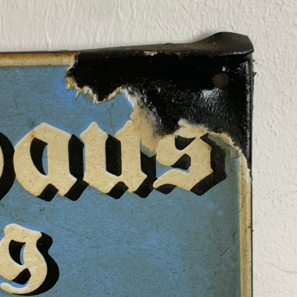 Vintage Emaille Schild Hofbrauhaus Coburg
