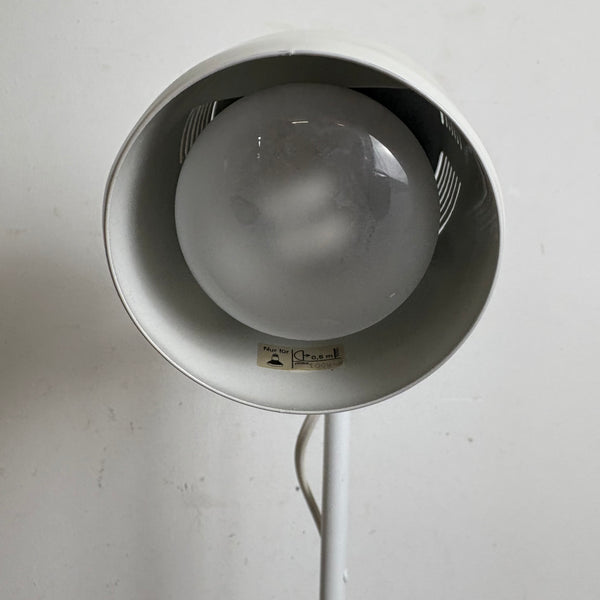 Vintage Schreibtischlampe Spot von Hustadt Leuchten weiß