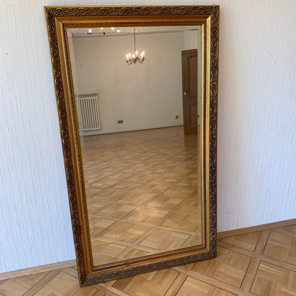 Großer goldener Jugendstil Spiegel