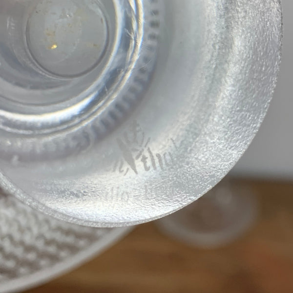 Ein Paar Vintage Design Glas Kerzenständer von Tapio Wirkkala für Rosenthal