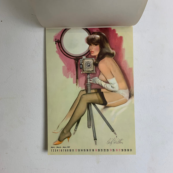 Pin Up Wandkalender 1967