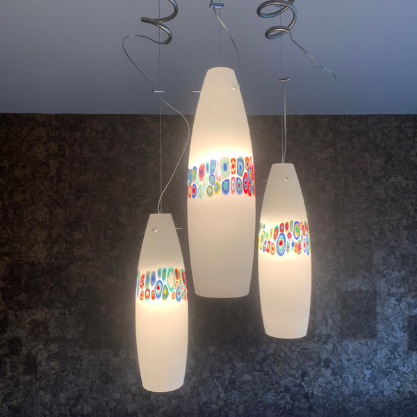 Design Lampe aus Murrine Murano Glas von Simoeng