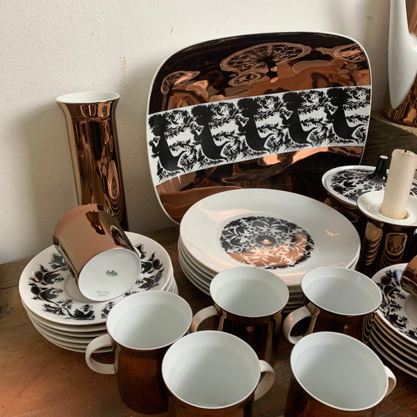 Kaffeeservice und Mokkaservice Hilton von Björn Wiinblad für Rosenthal
