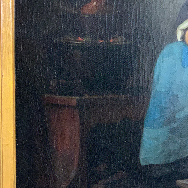 Ölgemälde Moederzorg von Hendrik Albert van Trigt