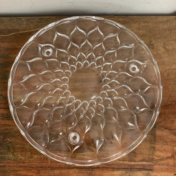 Vintage Glas Tortenplatte