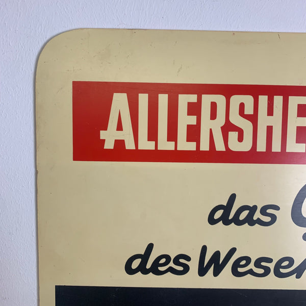 Vintage Werbetafel Allersheimer Urpils