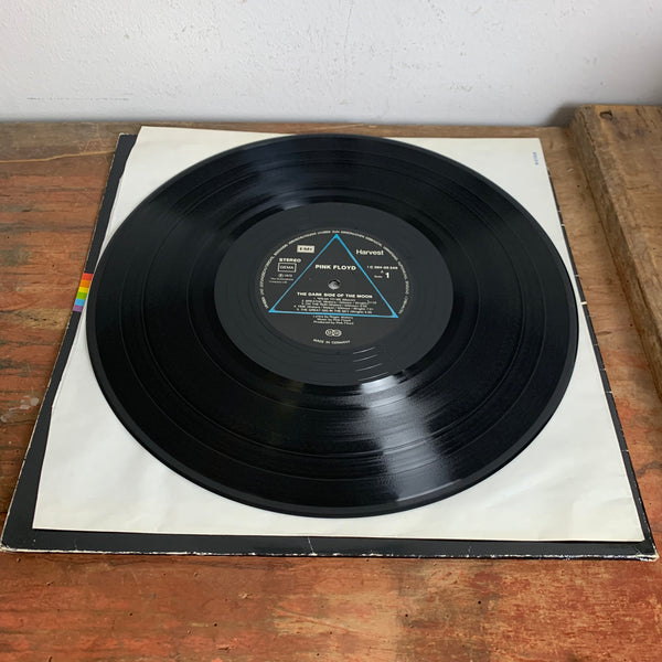 LP Pink Floyd The Dark Side Of The Moon 1973 mit 2 Poster und 2 Sticker