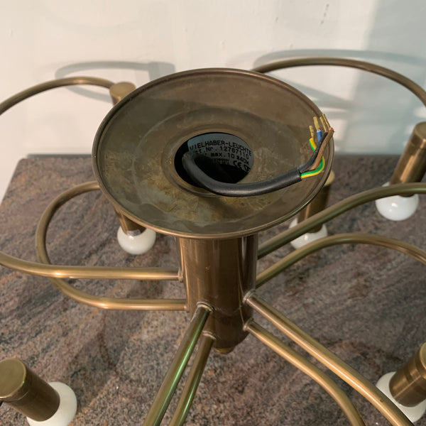 Vintage Sputnik Deckenleuchte aus Messing von Vielhaber Leuchten